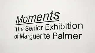 Senior Exhibition of Marguerite Palmer - Moments