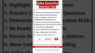 Sales Executive Job Interview Tips | Interview Tips for Sales Executive Job