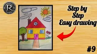 Step by Step Easy House Drawing for Beginners | Simple Drawing for Kids