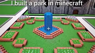 building a park in minecraft plotworld (silentwisperer's fan server)