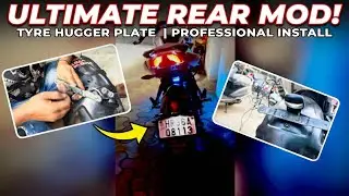 NS200 Tail Tidy Modification😍: Installing Number Plate to Tyre Hugger❤️‍🔥