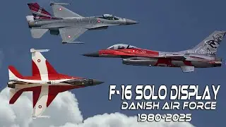 Remember The Danish F-16 Solo Display Team 1980-2025  4K