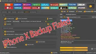 iPhone X Backup failed with UnlockTool Bypass Successfully