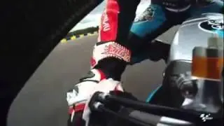 Motogp curvando vis&atilde;o do piloto