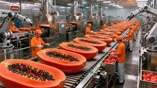 Inside a Papaya Processing Plant: Fresh Papayas Become Silky Orange Pur&eacute;e