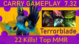 💥22 Kills! Terrorblade Carry Gameplay - Top MMR Dota 2