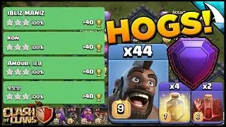 Sui Mass Hog Attack Strategy at TH 12! Wrecking on the Ground! | Clash of Clans