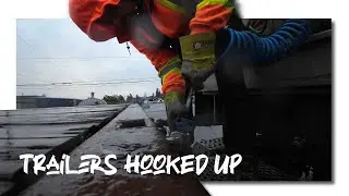 Hooking up my trailers in Rainy Okanagan • Sutco • Super B Trucking Life 🇨🇦