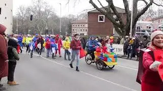 Rosenmontagszug in Münster 2023