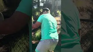 Catching 95mph with no gear is brave 🔥😂 (2 pitches later Striker hit 98 👀)