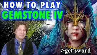 So spielt man Gemstone IV: Ein Text-Adventure-Spiel