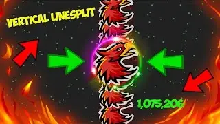 Alis.io - HUGE VERTICAL LINE SPLIT WITH 1MILLION MASS! TOP 10 SELF FEED WINS | MASSIVE DESTRUCTION!!