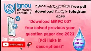 mmpc 007 dec.2023  free solved previous year question paper pdf links in descriptions