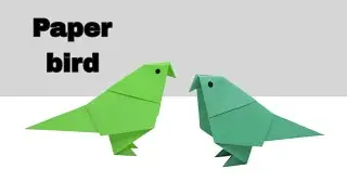 How to make origami bird !! Easy paper bird tutorial