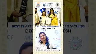Best in Artificial Intelligence Teaching | Deepika Jagadeesh | Hybiztv Education Awards 2025