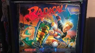 [pinball]1990 Bally RADICAL!  10MEGA MILLIONS!!