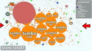I ate the Biggest Mother Cell in Agar.io (120,287 Score Experimental Server)