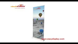 Easy Rollup Banner M19, Retractable banner stand, roll up elegant, roller ups
