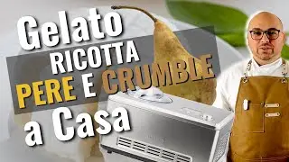 Gelato alla ricotta pere e crumble a casa (1080p) ricetta in descrizione