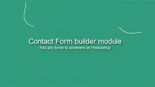 Prestashop Contact Form Builder Module