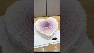 The process of making the heart gradient cake The process of making the popular heart gradie #shorts