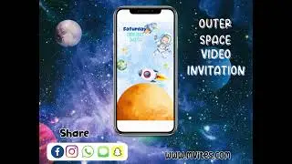 Outer Space Video Invites  by www.mvites.com