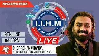 IIHM | Live Chef Rohan Chanda, Restauranteur, The Steak Factory  & Let's BBQ