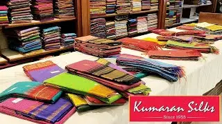 Kumaran Silks Pure Cotton Sarees Thread Zari Border Kanchi  Chettinad Cotton saree collection 