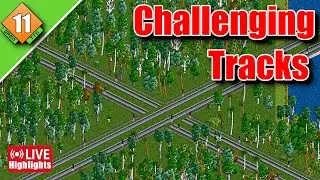 Challenging Tracks -  E28 Highlights - 🚂 OpenTTD Let's Play S11 🌟