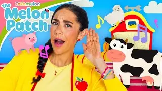 Play Pretend Farm Animals at the Melon Patch | Baby Learning with Ms. Appleberry