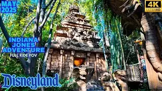 Indiana Jones Adventure &ndash;Journey into the Temple of the Forbidden Eye! Disneyland Rides 2025 4K