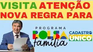 🚨 BOLSA FAMILIA UNIPESSOAL NOVO CADASTRO UNICO 
