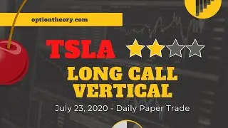Trading Options in ThinkOrSwim - Tesla (TSLA) Long Call Vertical for July 23, 2020