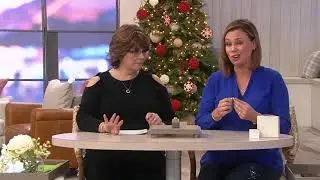Diamonique and Emerald-Cut Simulated Aquamarine Ring Sterling Silver on QVC