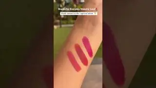 Shades for Everyday Make Up Look feat. Plum Velvet Haze Matte Lipstick with SPF 30 💄 #lipsticks