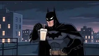 Batman drinks milkshake before fighting crime