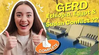 Grand Ethiopian Renaissance dam (GERD) on the Nile river 