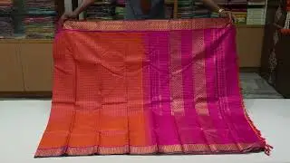 Rust orange vintage kanjivaram silk saree SS6991 #indianhandlooms #bridalsarees