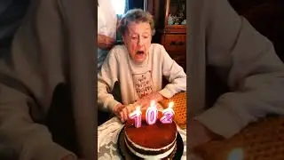 Grandma has a happy 102nd birthday#shorts