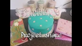Project Share - Birthday cake, Handmade Cards & Travellers notebook