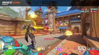 Zenyatta Helps Moira Capture Objective A in Blizzard World