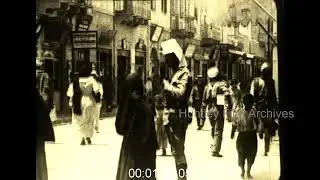 British Army Marching into Palestine, 1920s - Film 1001737