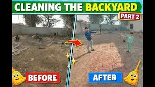 Backyard Cleaning Before & After 😲 | Kids Clean & Transform the Yard! PART 2