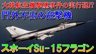 【兵器解説】大韓航空機撃墜事件の実行犯！？門外不出の迎撃機｜スホーイSu-15フラゴン｜秘密のベールに包まれた迎撃機