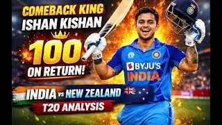 COMEBACK KING ISHAN KISHAN 👑 100 on Return | India vs New Zealand T20 Analysis #cricketlive #indvsnz