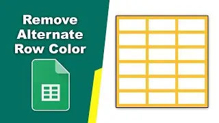 How to remove alternate row colors in Google Spreadsheets