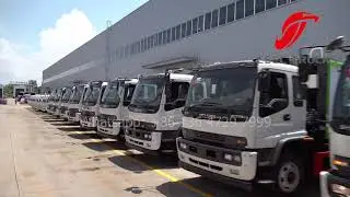 Best exporter of ISUZU garbage compactor truck, www.ceectrucks.com