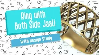 दोनों तरफ की जाली कैसे बनाये.  | Both Side Filigree Pattern Ring with Study