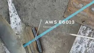 Welding electrode E6013 blue rutile grade