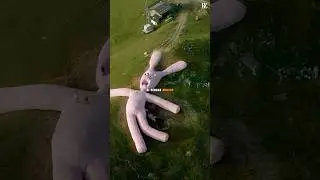 Boneka Kelinci Raksasa Yang Terletak Di Gunung  #shorts